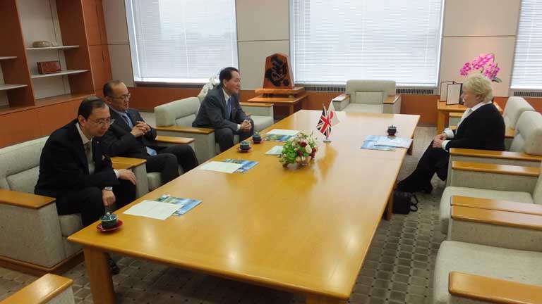 Angela with the Governor of Kagawa Angela with the Governor of Kagawa